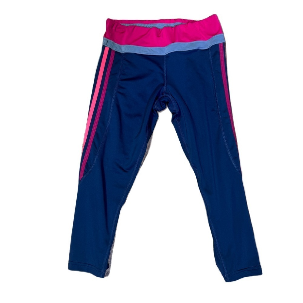 _Adidas Capri Pants - Size Small - Gray and Pink_